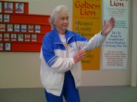 Tai chi for seniors 90 year old Jean Washfold